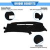 Car Dashboard Cover Compatible for Chevrolet Tahoe 1997-1999, Protective Polyester Black Center Console Interior Trim Dash Cover Mat Pad