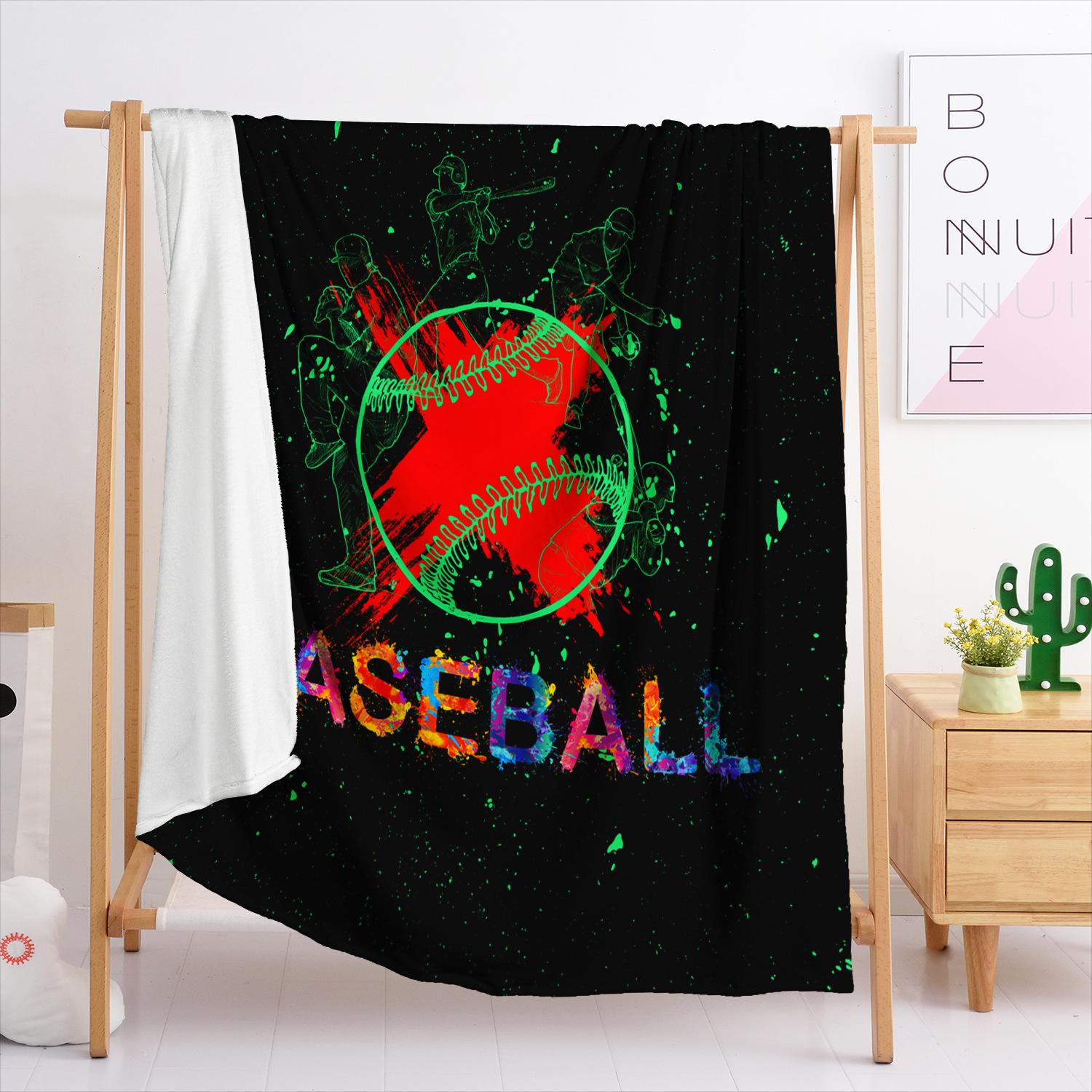 

Blanket Flannel Blanket Sports Ball 3D Digital Printing Blanket Blanket 120X90cm