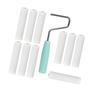 A03F-Reusable Foam Paint Roller Cleaning Equipment 652F Sponge Roller Set With Finger Support 10 Brushes