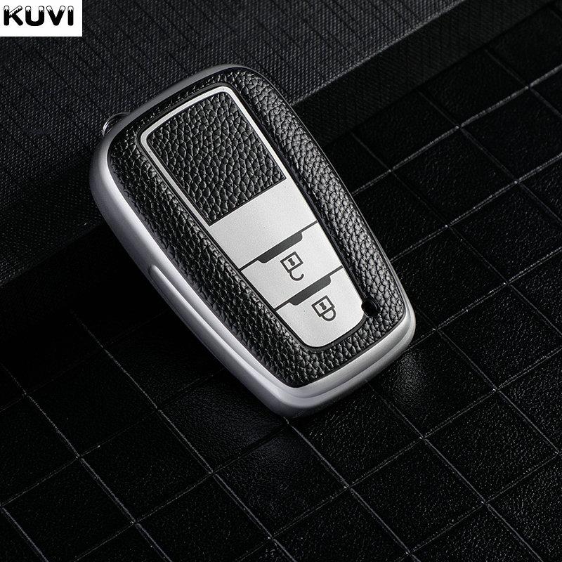 Leather Tpu Car Remote Key Case Cover Shell Fob For Toyota Corolla Prius Camry Chr C-Hr Rav4 Altis Land Cruiser Prado Keyless