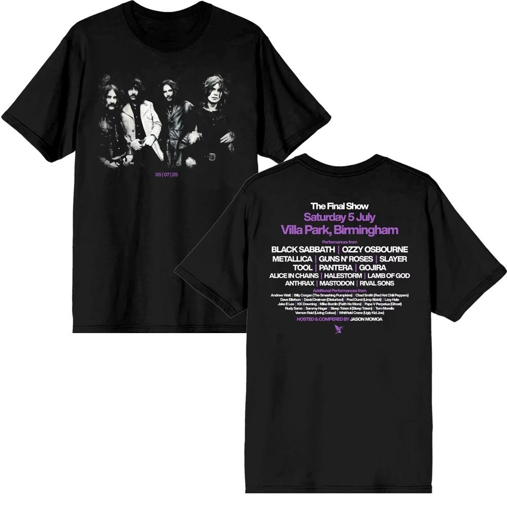 2026 Black Sabbath and Ozzy Osbourne Back To The Beginning Merch Event Tee with Lineup Men Women T-Shirt Ins Y2k New Brand New Style