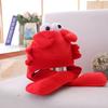 Crab Headgear Lovely Long Ears Red Color Soft Head Cover Cross-dressing Headwear Plush Cartoon Hat Party Costume Cosplay Props for Selfie Photography