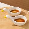Goose Ceramic Sauce Dish Set Cute Embossed Soy Sauce & Condiment Plates for Sushi Dumplings & Hot Pot Elegant Home Decor Practical Dipping Bowls