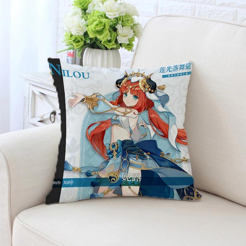 Genshin Impact Pillowcase Decorative Pillows For Sofa Anime Pillow Cover Cushion Cushions Home Decor 45X45 Covers Bed Throw Hugs