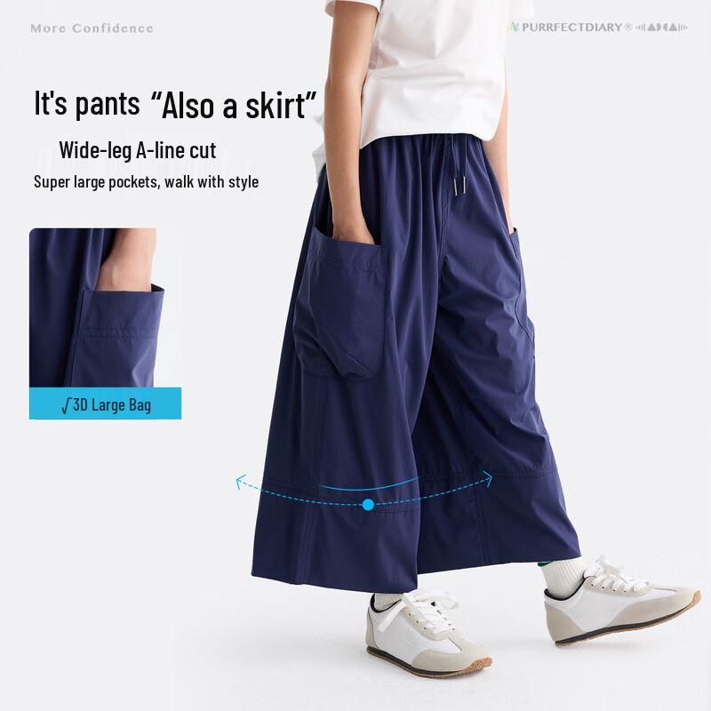 Gulu Diary Girls' Summer Cropped Cargo Pants