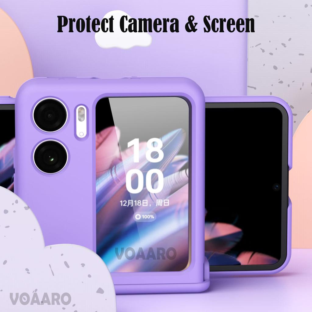 Hinge Protective Ring Funda For Oppo Find N2 Flip Case For Oppo Find N2 Flip 5g Hinge Case Protection Heavy Armor Full Cover