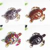 Natural Water Crystal Turtle Sculpture Resin Craft Tabletop Lucky Charm For Home And Office Use