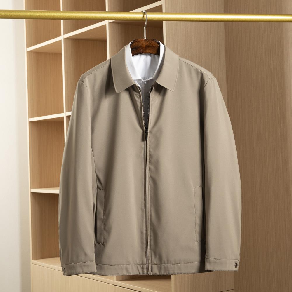 

Пиджак с лацканами Мужское весенне-осеннее пальто Однотонная мужская одежда для папы среднего возраста 195