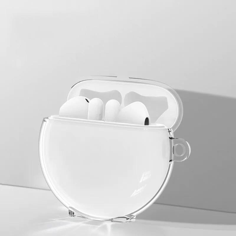 Pour Étui Huawei Freebuds 7i Étui Écouteurs Souple Transparent TPU Anti-choc Housse Transparente Sacs de Protection Dragonne
