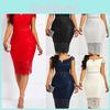 Elegancka Koronkowa Sukienka Bodycon z Krótkim Rękawem i Dekoltem V na Letnie Wieczory