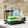 Dish Drying Rack with Utensil Holder Kitchen Rack Holder with Drainboard Kitchen Drain Shelf for Kitchen Sink