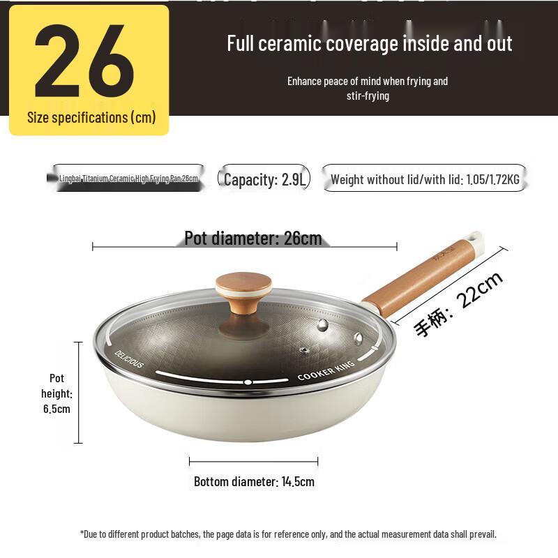 COOKER KING Titanium Non-stick Frying Pan