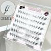 LuxeFlutter - Natural Fox Eye Cluster Low False Eyelashes