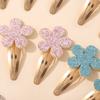 Popular Glitter Flower Children'S Bb Clip Gretel Baby Edge Clip Bangs Hairpin Hair Accessories 3039