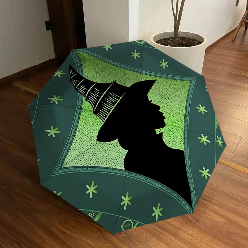 1pc Wicked Automatic Folding Umbrella, Portable Collapsible Design, Casual Outdoor Accessory L1127060
