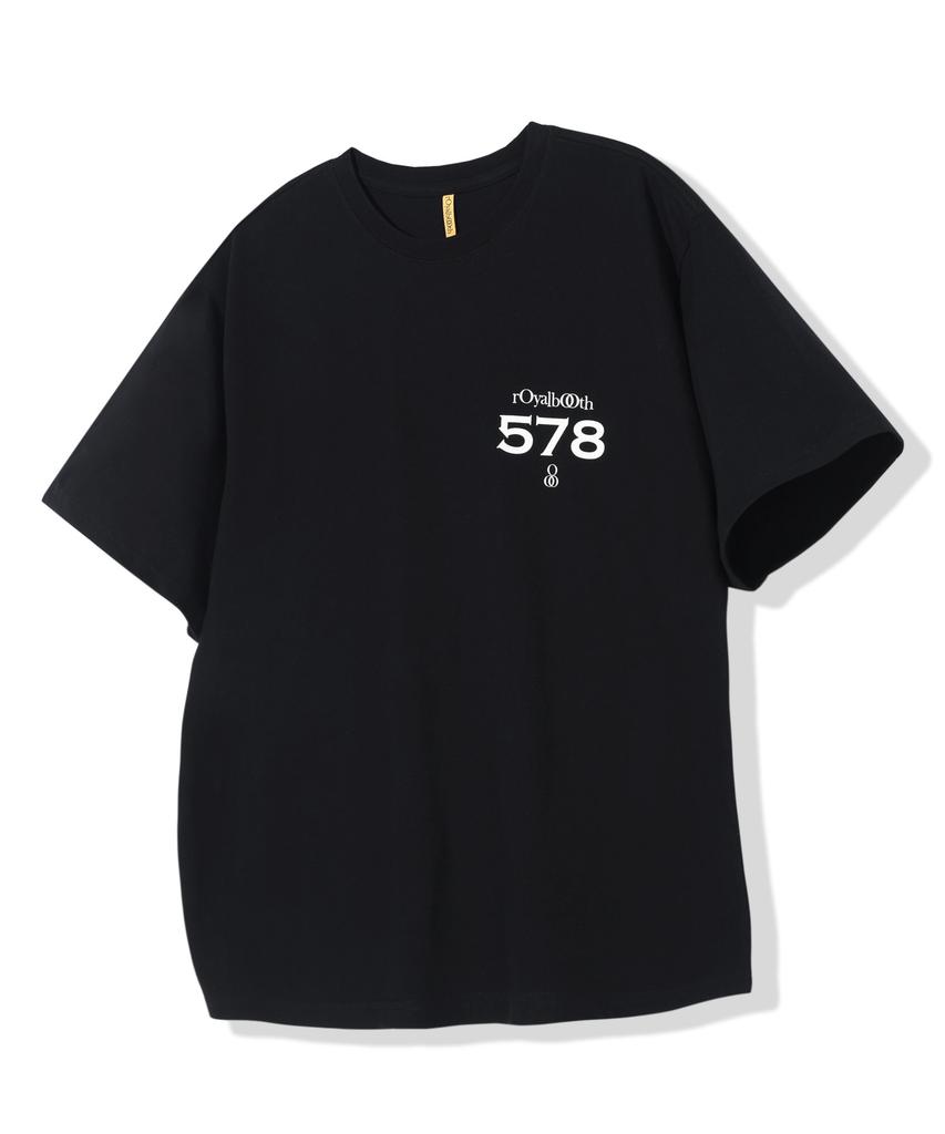 Loyalbuseu Royal Number 578 Short Sleeve T-Shirt [Black]