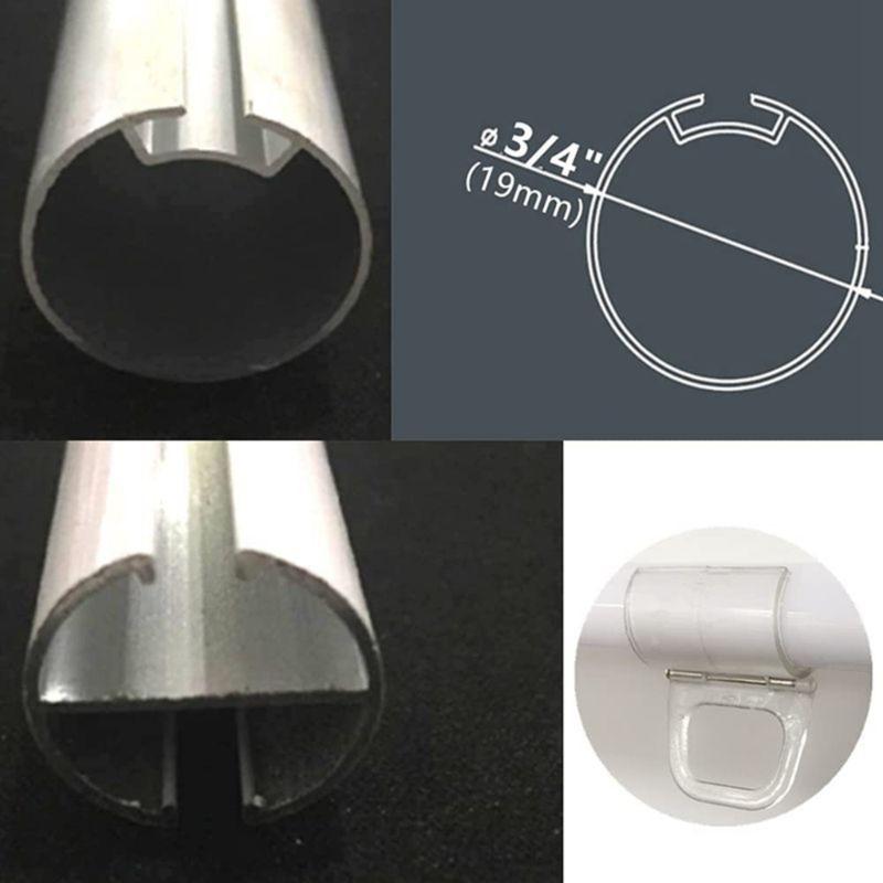 10 Piece Plastic Window Treatments Roller Blinds Mounting Clips Quick Setups Cordless Shade Pull Handles Replacement