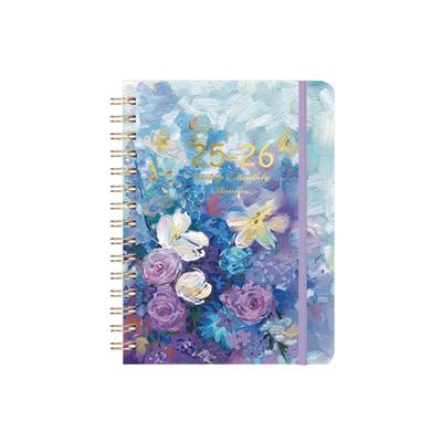 Elegant English Version Spirals Bound Weekly Planner Paper For Students Professionals