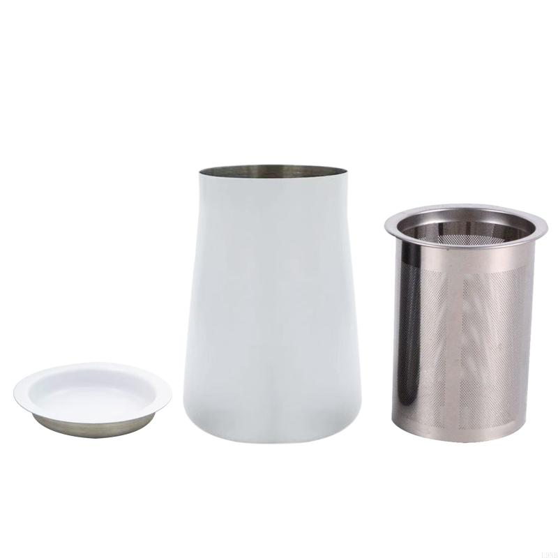 

Stainless Steel Coffee Bean Powder Sieve Filter Coffee Cup for Tank For Grinder Tools Household Coffee Accessori білий