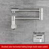 TLXT Wall-Mounted Extendable Folding Kitchen Faucet