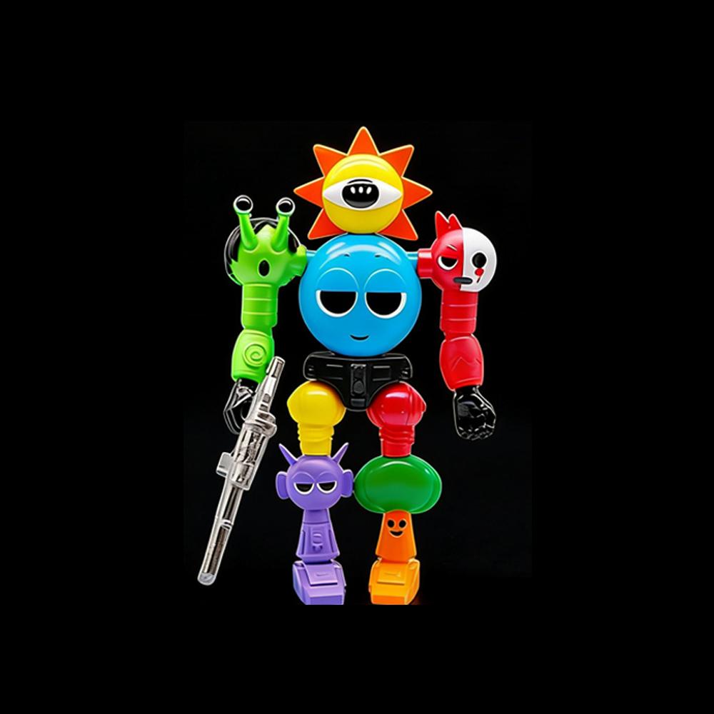 

Game Figures Sprunki Assemble Robot Action Figures Model Desktop Ornaments Decoration Dolls Kids Toys Christmas Party Gifts
