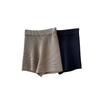 Sommer Koreanischer Stil Faux Leinen High Waist Strickshorts - Schlankmachend, Locker, Atmungsaktiv Lässiger Damen-Trend.