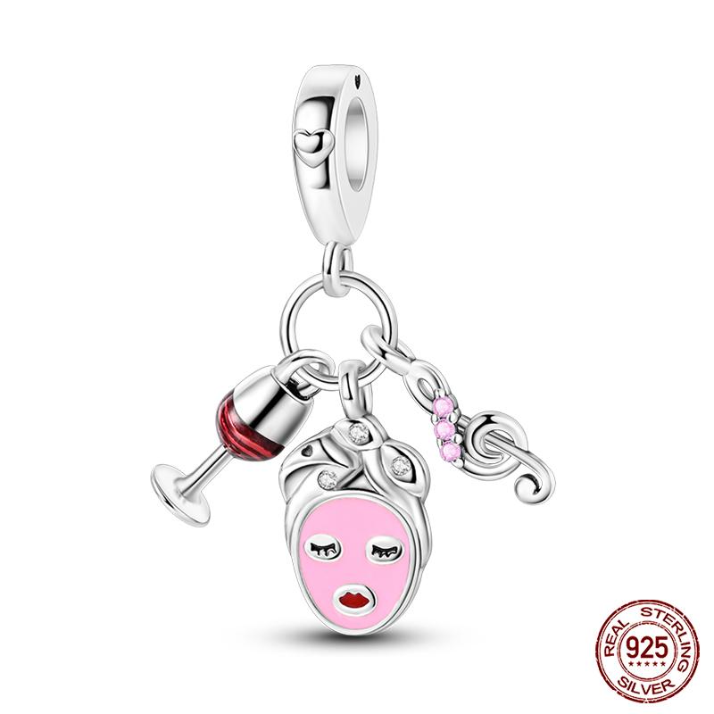 100% Copper Love Cross Bible Pendants Luminous Ufo Charms Beads Fit Qikaola Original Bracelet Fine Diy Jewelry Gift