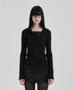 ILLIO Black Lace Layered Longsleeve Polo Shirts