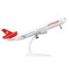 Kit de modèle d'avion en métal moulé sous pression Swiss MD-11 à l'échelle 1/300 de 20 cm (7,5 pouces L) avec support pour collection d'exposition ou cadeau d'avion jouet