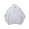 Brompton London Half Zip Stand Collar Sweatshirt - Gray (P233Mts112)