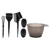 Hair Coloring Brush Hair Tint Salon Mixing Bowl Anti‑Slip Hair Dyeing Styling Tool(Black )