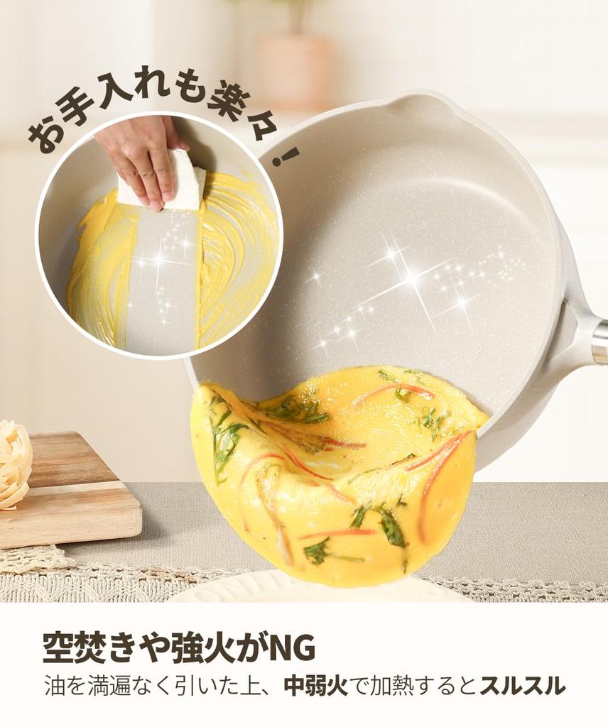 Tigaie Adâncă CAROTE cu Inducție Gaz Fără PFOA și Alte Marmură Dăunătoare Ușor la Perfect pentru Prăjit și Toată Căldura Perfectă pentru Confortabil Garanție Capac,