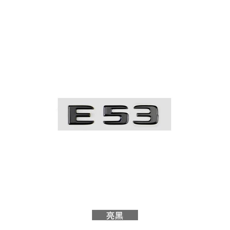 3D ABS Chrome Black E63 S Logo E63S Emblem Letters Sticker Car Trunk Badge For Mercedes Benz E63S AMG W212 W213 Accessories