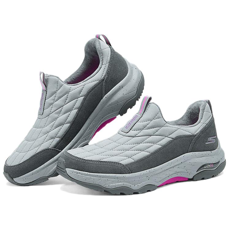 Skechers Go Walk Comfortable Versatile Durable Low-Top Casual Shoes Women sneakers Gray 124894-CCHP