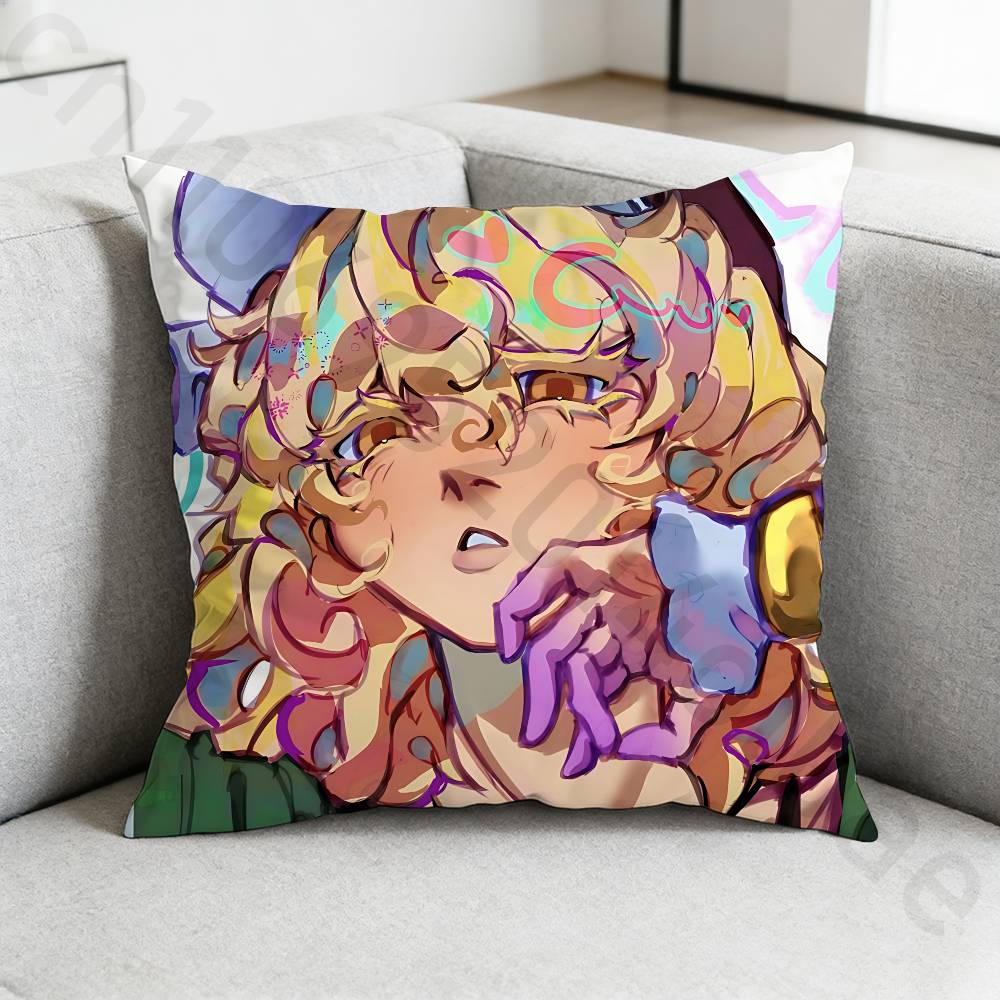 AAlien Stage LLuka Pillow Case Square DoubleSided Printing Short Plush Sofa Cushion Cover Bedroom Bedside Pillow