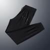 Mens Summer Ice Silk Casual Pants With High Elasticity For Big Men And Daily Wear