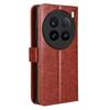 For vivo X100 Ultra 5G Protective Case Leather Wallet Phone Cover Crazy Horse Texture