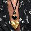 Fashion Big Love Heart Collar Choker Necklaces For Women Vintage Statement Pendant Necklaces Wedding Party Gifts
