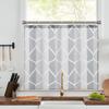 AooHome Shower Small Mildew Unit Bathroom Bath 90cm Cafe Checkered Geometric 100cm Room Ring Easy To Install Curtain, Window, Privacy, Cute,