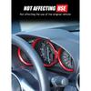For Mazda MX-5 2016-2025 Aluminum Alloy Car Front Dashboard Decoration Frame Dial Ring Edge Styling Trim Auto Accessories