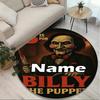 Custom Name Personalized Bride of Chucky Print Round Rug, Versatile Home Decor Carpet, for Playroom, Apartment, Balcony, Entryway, Hallway Gift