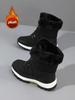 Winter Oversized Versatile High Top Cotton Shoes Thick Sole Waterproof Snow Boots Women's Plush and Warm Thickened Women's Shoes