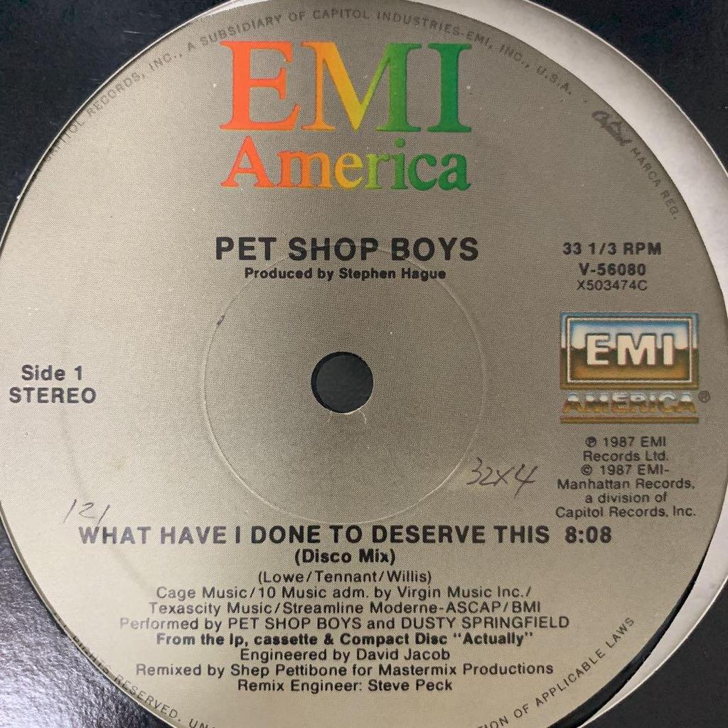 [USED] PET SHOP BOYS DUSTY SPRINGFIELD 12 Records