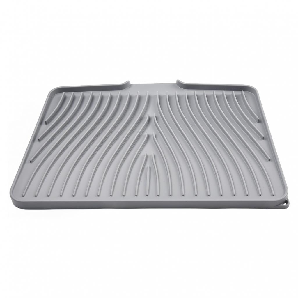 For Kitchen Tableware Dish Drying Mat 40x33cm Black/Gray/Beige/Green