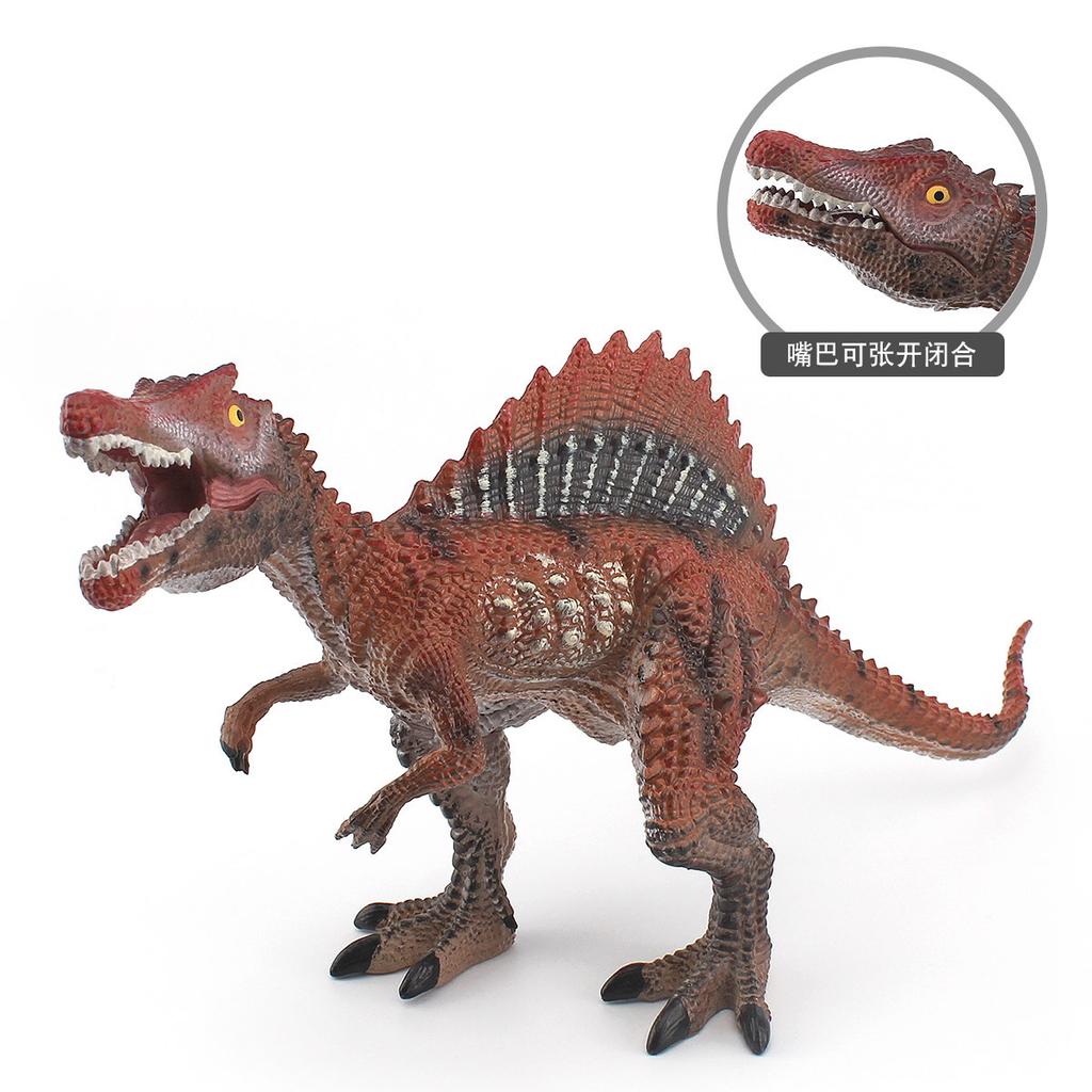Dinosaur Detailed Spinosaurus Model In Green And Red Excellent For Decor Home