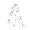Horse Single Line Art Modern Minimalist Posters Prints Canvas Painting Animal Horse Wall Art Picture for Living Room Home Decor