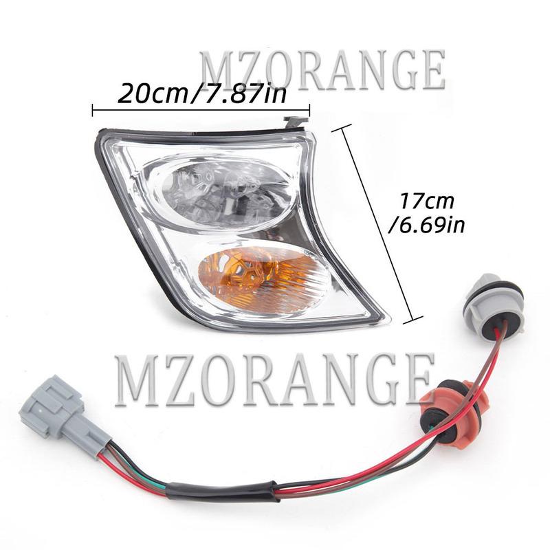 2X Front Indicator Light Corner Lamp Clear for Nissan Patrol Y61 2001-2004 Headlights Parts Corner Light Headlamp Accessories