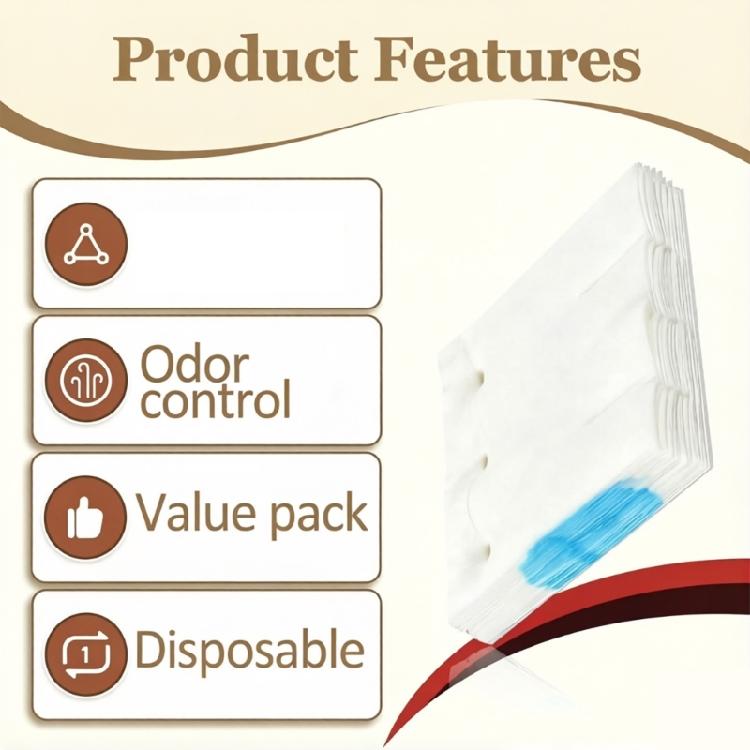 72Pieces Flushable Toilet Scrubber Refills Sanitary Disposable Toilet Cleaning Brush Replacement Pad Brush Accessories