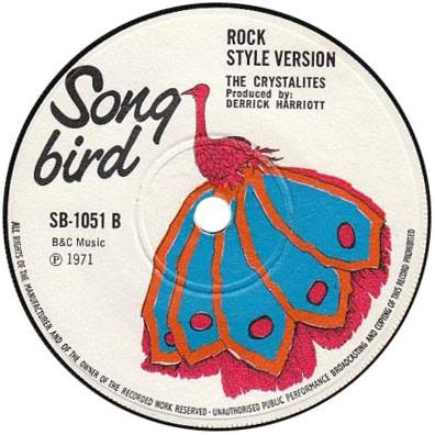 

7inch Record SCOTTY THE CRYSTALITES Jam Rock Style SB1051 Song Bird 1971 UK Reggae Ska Dub Used