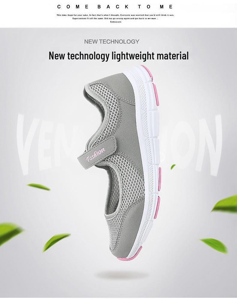 Dámské prodyšné síťované ležérní vycházkové boty – venkovní móda, styl zdravotní sestry